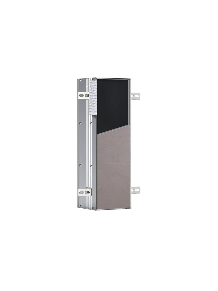 EMCO Asis Plus Unterputz-WC Modul mit Toilettenpapierhalter, Badezimmerschrank für unsichtbaren Stau