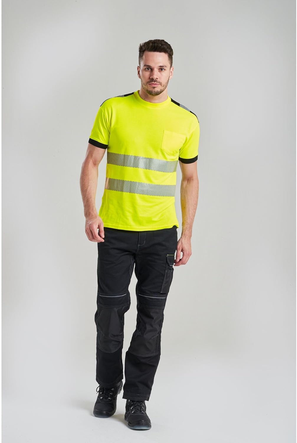 PW3 T-Shirt Manica Corta Hi-Vis, Gelb