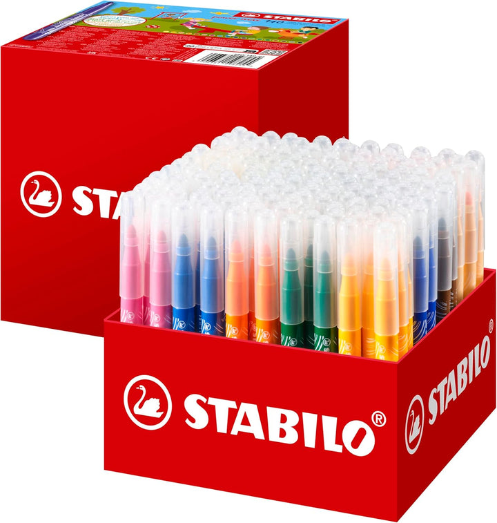 Filzstift - STABILO power max - 140er Pack - mit 18 verschiedenen Farben, 140er Pack