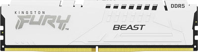 Kingston FURY Beast Weiss XMP 16GB 5600MT/s DDR5 CL40 DIMM Desktop Gaming Speicher Einzelnes Modul -