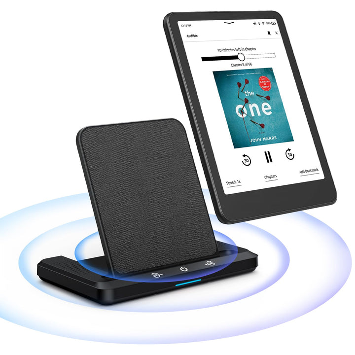 Kabelloses Ladedock mit Integriertem Hörbuch-Lautsprecher, Kompatibel mit Kindle Paperwhite Signatur