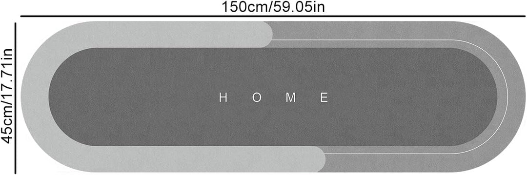 YeahBoom Super Absorbierende Bodenmatte,Schmutzabweisend Bodenmatte Für Bad,Memory-Schaum-Badematten