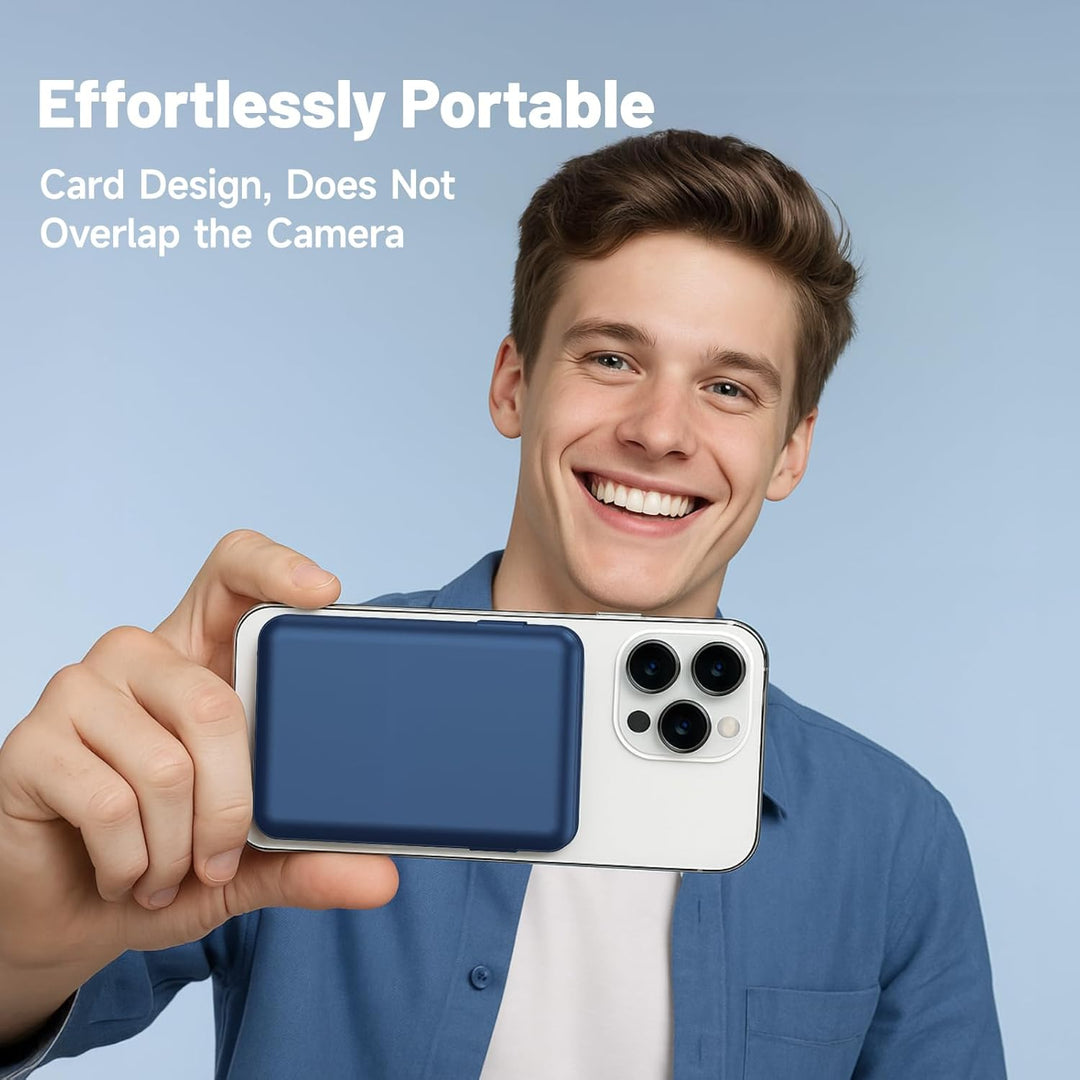 für Magsafe Powerbank 10000mAh, Wireless Magnetische Powerbank Schnelles Laden mit LED-Display und U