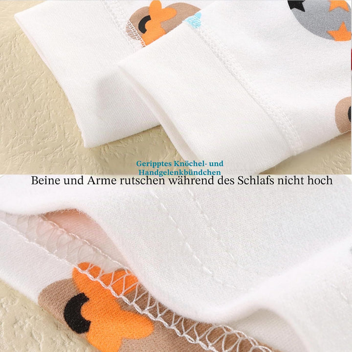 100% Baumwolle Baby Kinder Schlafanzüge Jungen Mädchen Pyjamas Set Langarm Nachtwäsche 1-2 Jahre Smi