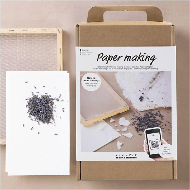 Creativ Company Bastelset für Papierherstellung, weiss