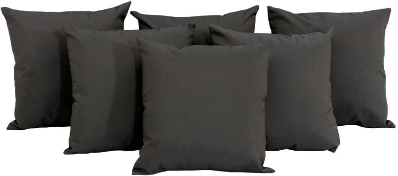 CLP 6-er Set Outdoor Dekokissen für Gartenmöbel Loungemöbel, Grösse je Kissen 45 x 45 cm, Polyester,