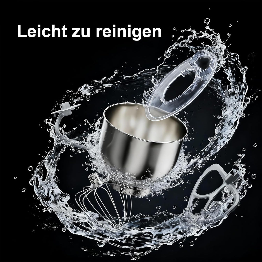 Camic Küchenmaschine 1800W, 8L Knetmaschine aus Vollmetall mit 10 Stufen, digitaler Touchscreen, Tim