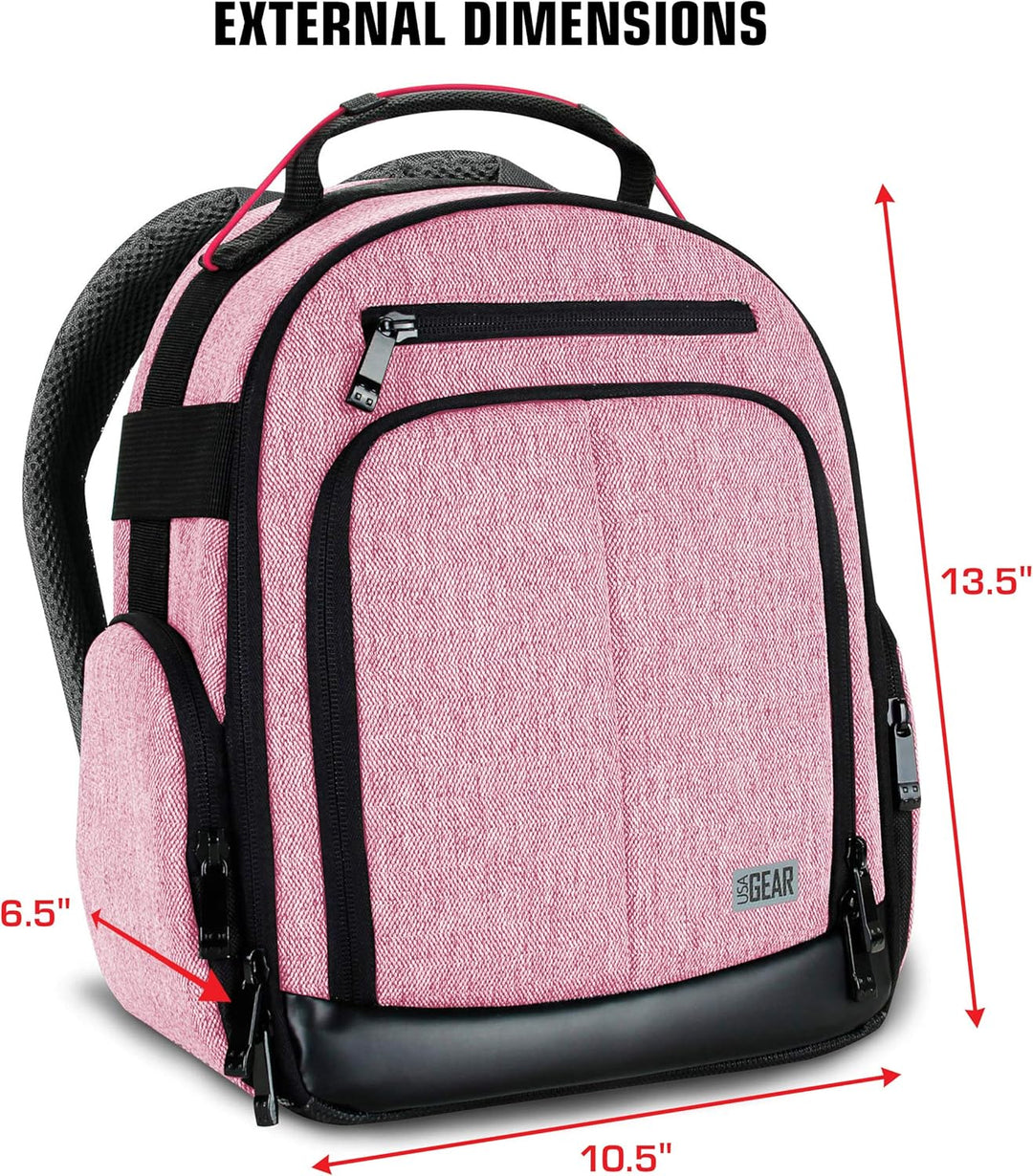 USA Gear DSLR Kamerarucksack, Kameratasche, Kamera Fotorucksack für Spiegelreflexkamera mit Kundenge
