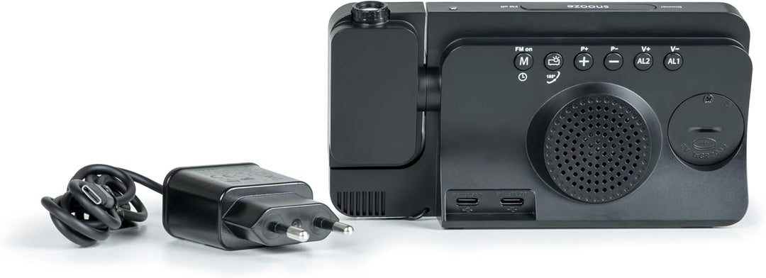 THOMSON Radiowecker mit Projektion CP100T, Anzeige von Temperatur und Luftfeuchtigkeit, 20 FM-Sender