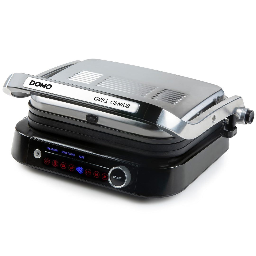 DOMO DO9249G Kontaktgrill - Grill Genius - Cool Touch Funktion - Ideal zum Grillen von Paninis, Toas