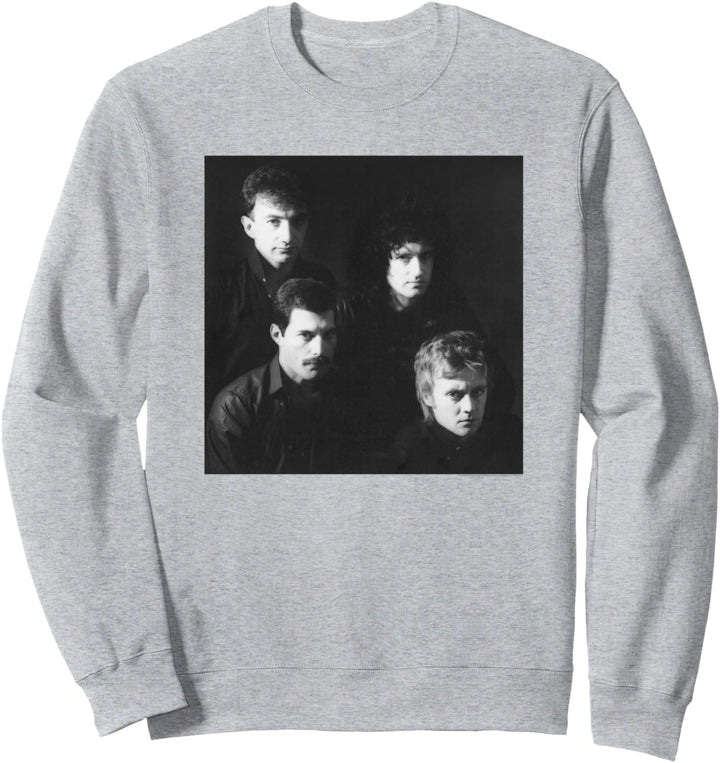 Queen Offizielles Band Promo Schwarz & W Vintage-Foto Sweatshirt