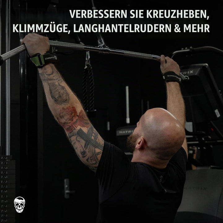 Gymreapers Gewichthebergriffe (Paar) für schweres Powerlifting, Kreuzheben, Rudern, Klimmzüge, mit N