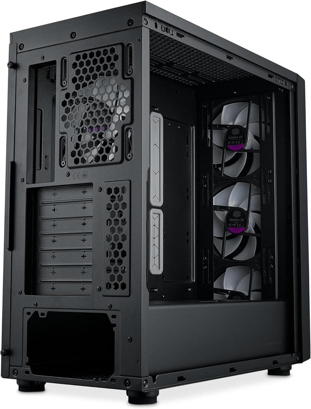 Cooler Master MasterBox 600 – E-ATX-Airflow-Gehäuse Back-Connect-MB- und 420 mm Kühler-fähig, 3 x 14