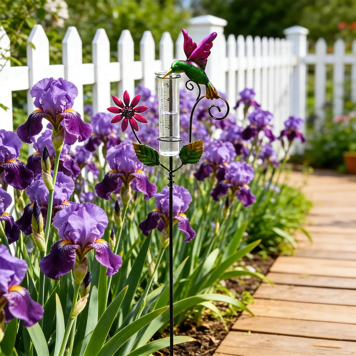 Regenmesser Für Garten,H 120CM Regenmesser Für Den Aussenbereich,Glas Niederschlagsmesser,Garten Nie