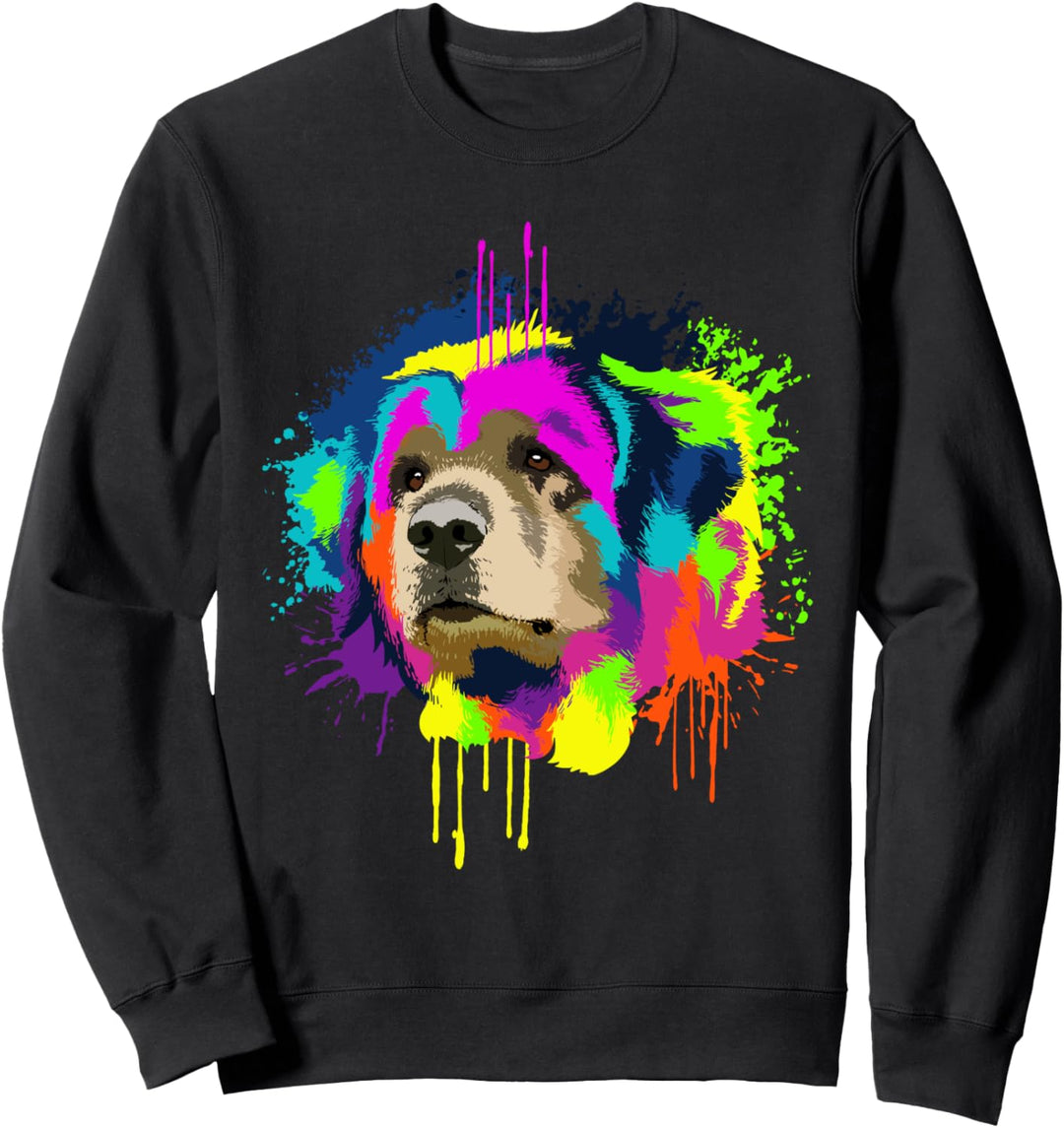 Splash Art Leonberger Hundehalter Geschenkidee Hunde Sweatshirt