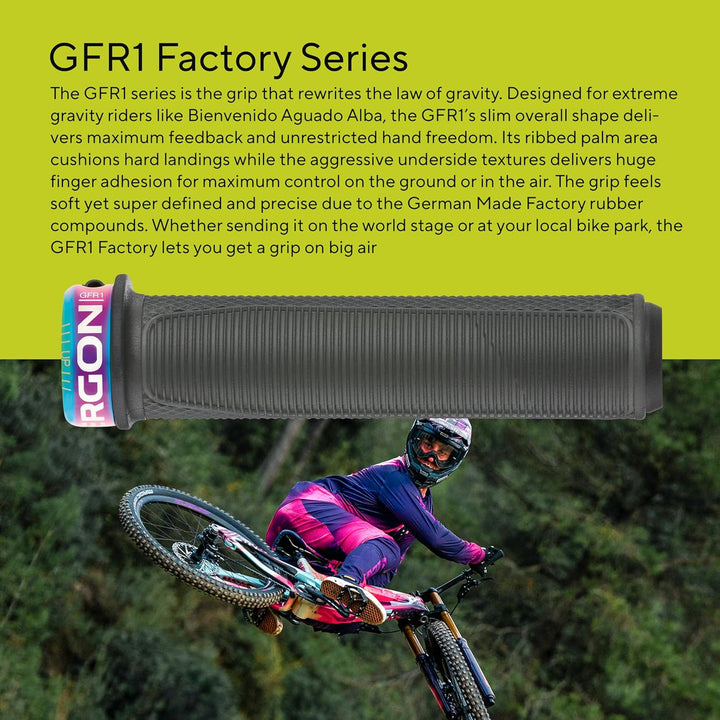 Ergon – GFR1 Fahrradgriff | MTB Gravity, Freeride | 2 Compounds | Unisex Einheitsgrösse Stealth, Ein