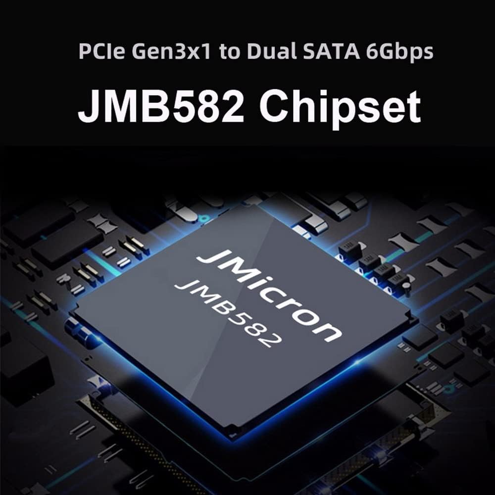 xiwai Dual SATA SSD Karte Konverter JMB582 2280 NGFF Key B+M SSD auf PCI-E 1x Motherboard Desktop Ad