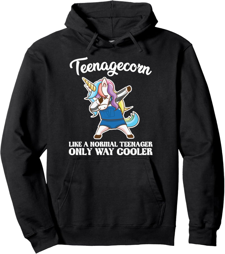 Teenagecorn wie ein nur Teenager Kühlen Teenager Pullover Hoodie