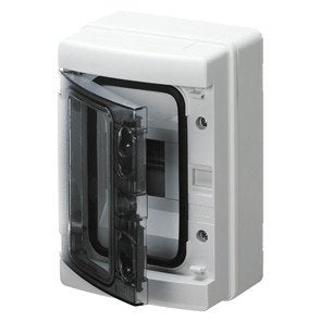Aufputzverteiler 8TE IP65 + KLEMMENLEIST.