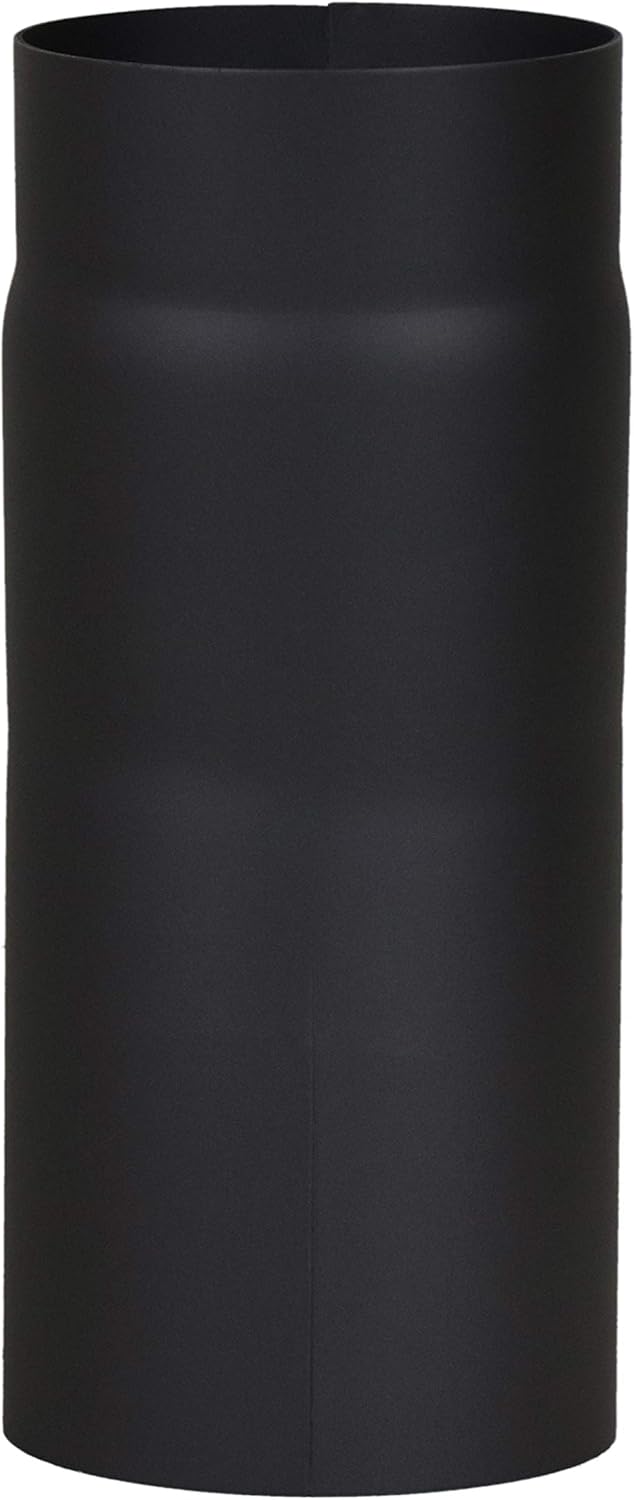 Ofenrohr Bogen 11° Grad, im Durchmesser, DN Ø 150 mm, Farbe: schwarz-metallic - weitere Rohre aus un