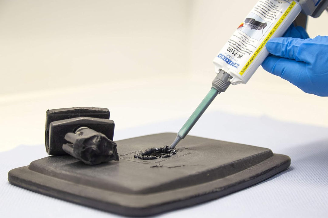WEICON Easy-Mix RK-7100 50 g Acrylat-Strukturkleber für Kunststoff & Metall, cremeweiss