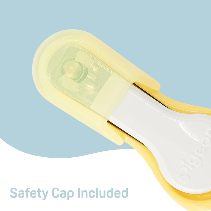Pigeon Baby Nail Clipper with Splatter Proof Case for 9+ Months(Made in Japan)