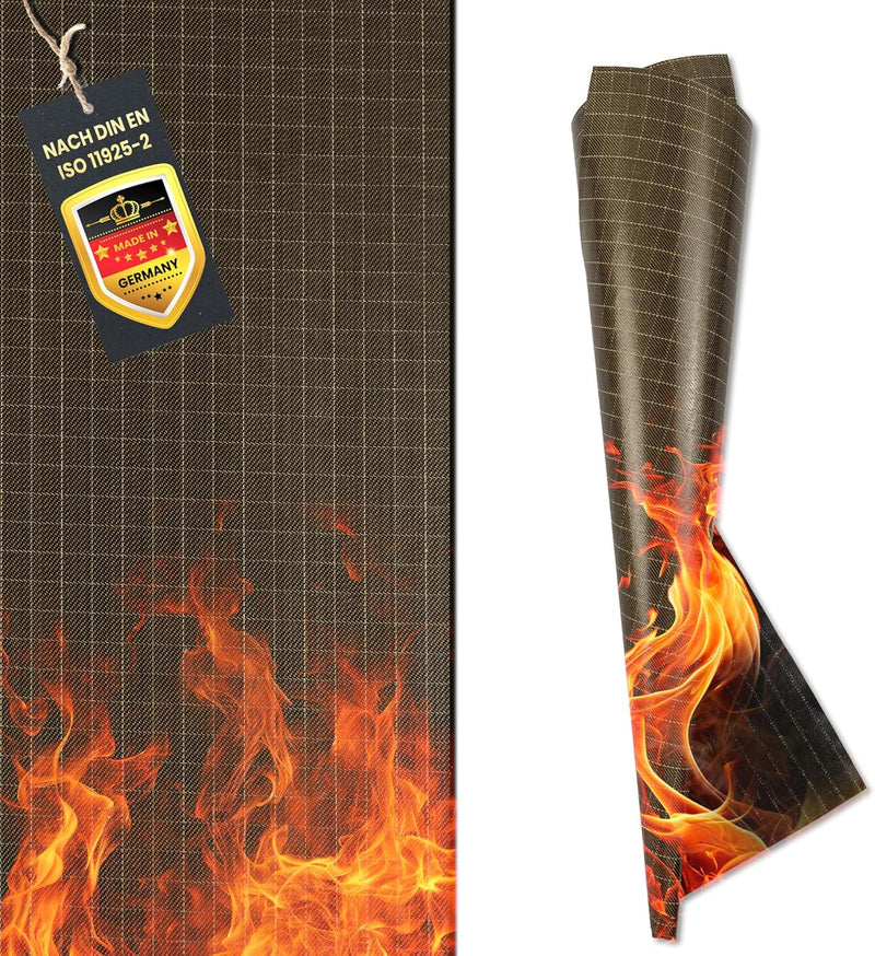 FireMat Gold Edition (150x100cm) feuerfeste Unterlage Premium Version – rutschfest - Lapitron / para