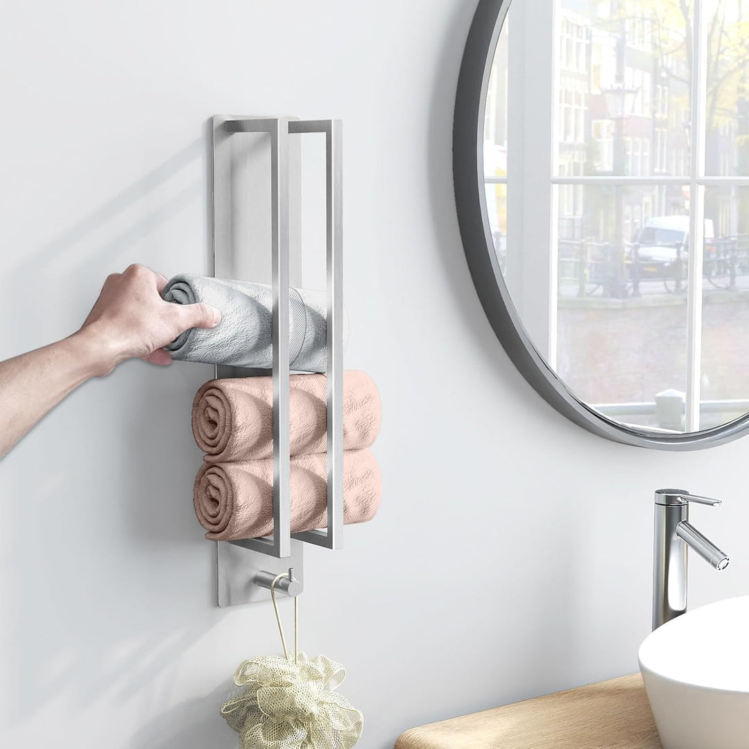 Handtuchhalter Ohne Bohren,Gästehandtuchhalter Selbstklebend 420*90*75mm Edelstahl Badetuchhalter Kl