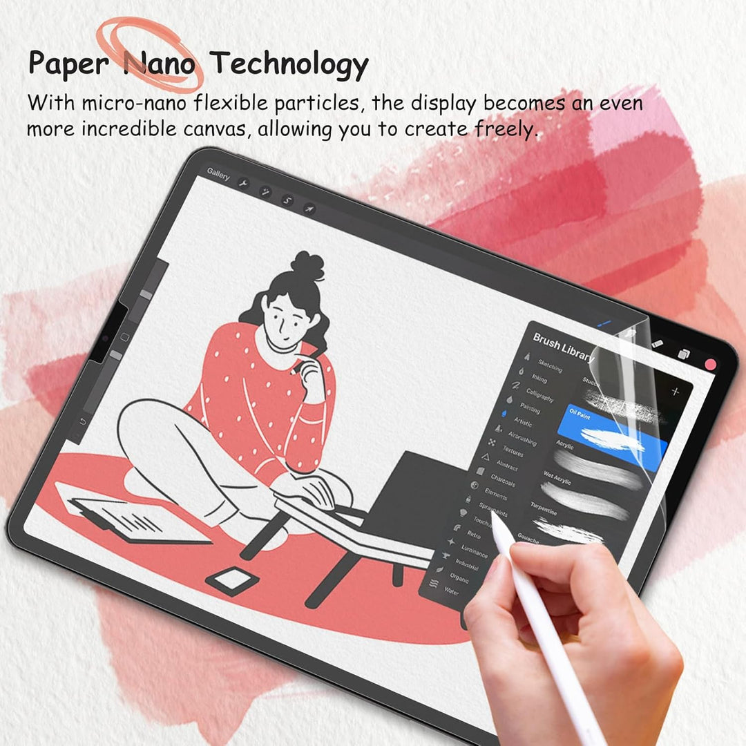 BERSEM 2 Stück Papier Schutzfolie Kompatibel mit iPad Pro 11 Zoll (2022-2018) / iPad Air 5&4 Generat