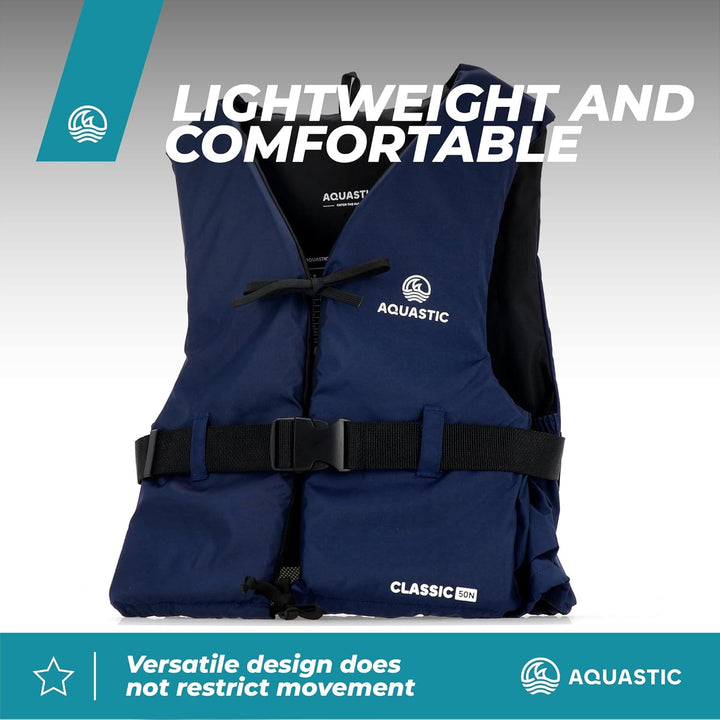 AQUASTIC Classic 50N Sicherungsweste - aus Polyamid, Polyethylenschaum, 50N Auftrieb, Verstellbarer