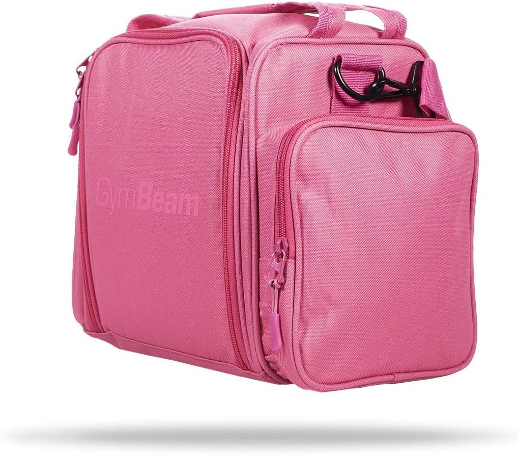 GymBeam FIT Prep Essenstasche - Kleine Kühltasche mit 3 stabilen Behältern, Löffeln und Gelpacks, pr