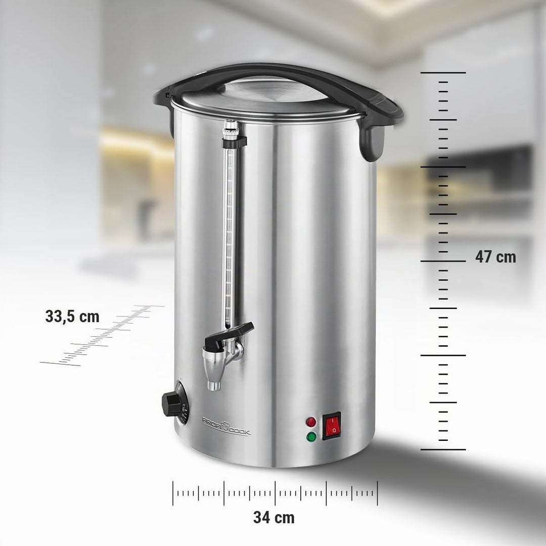 ProfiCook PC-HGA 1111 Heissgetränkeautomat, zum Erhitzen und Warmhalten von z.B. Glühwein/Kaffee/Tee