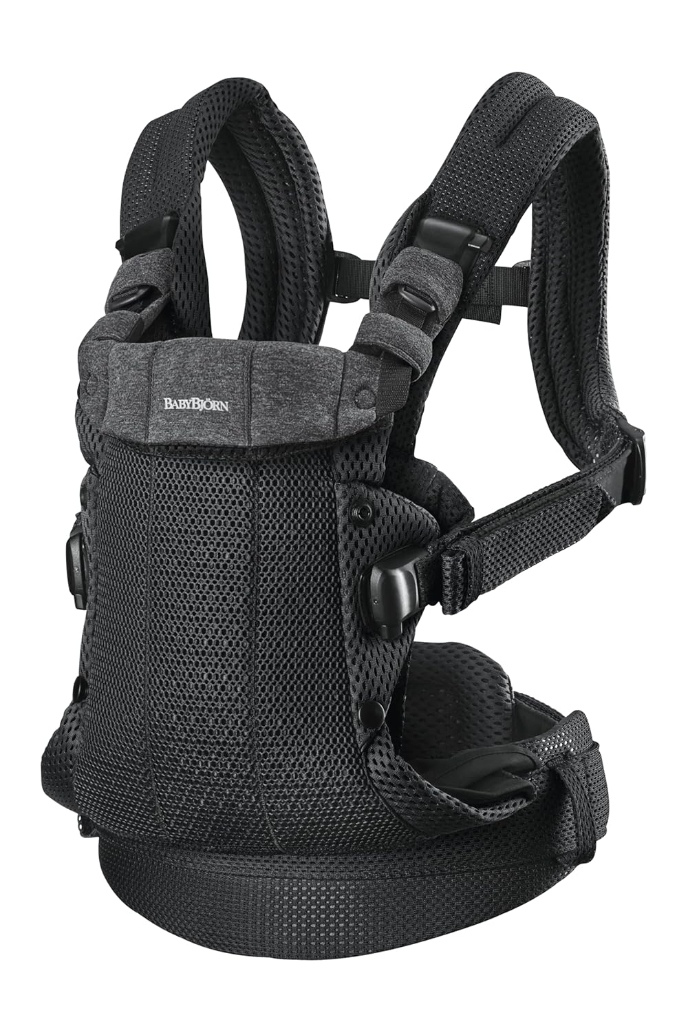 BabyBjörn Babytrage Harmony, 3D-Netzstoff, Schwarz 3D-Netzstoff Schwarz, 3D-Netzstoff Schwarz