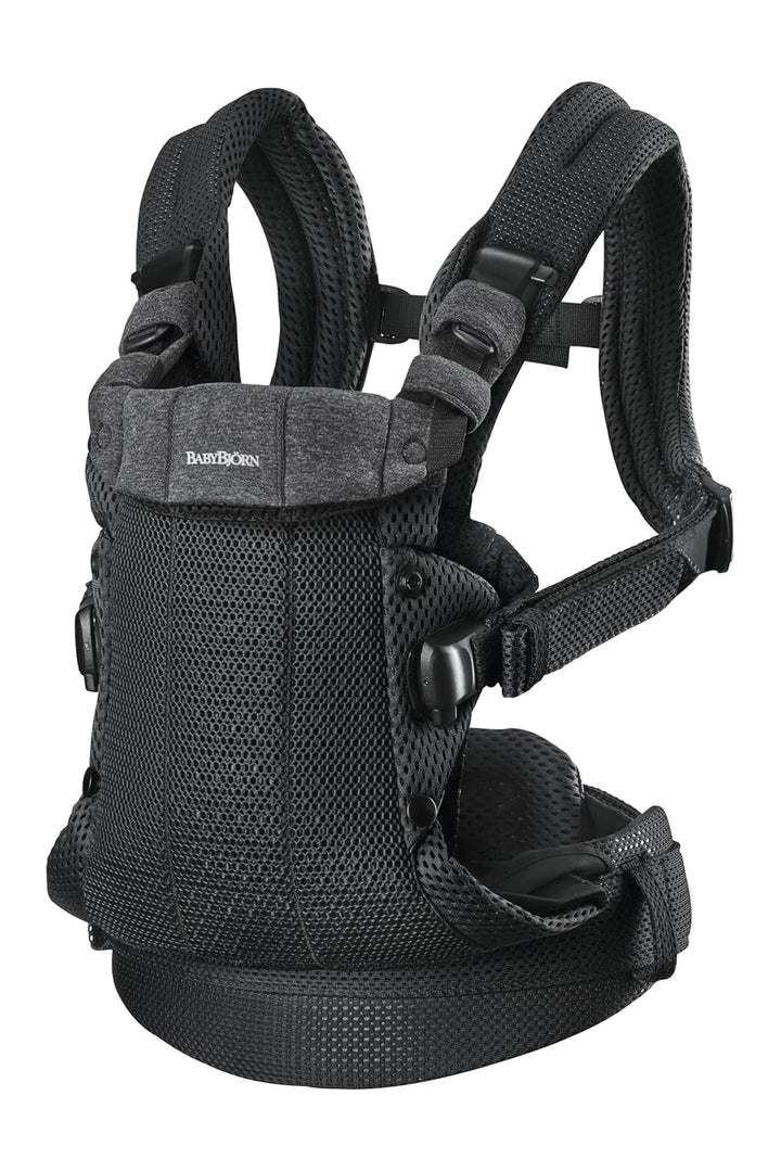 BabyBjörn Babytrage Harmony, 3D-Netzstoff, Schwarz 3D-Netzstoff Schwarz, 3D-Netzstoff Schwarz