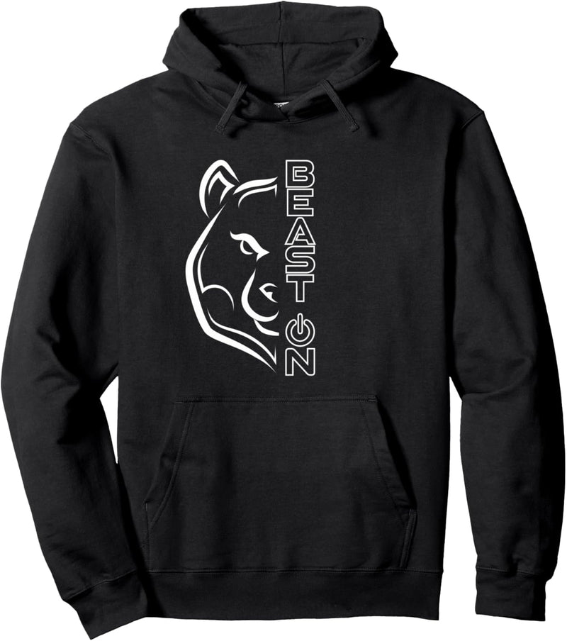 Bär Kopf Beast ON Gym Fitness Workout Training Bodybuilding Pullover Hoodie