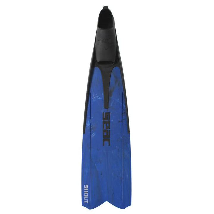 Seac Shout Lange Flossen zum Tauchen, Spearfischen und Freitauchen 4.5-5.5 Blau, 4.5-5.5 Camo Blue