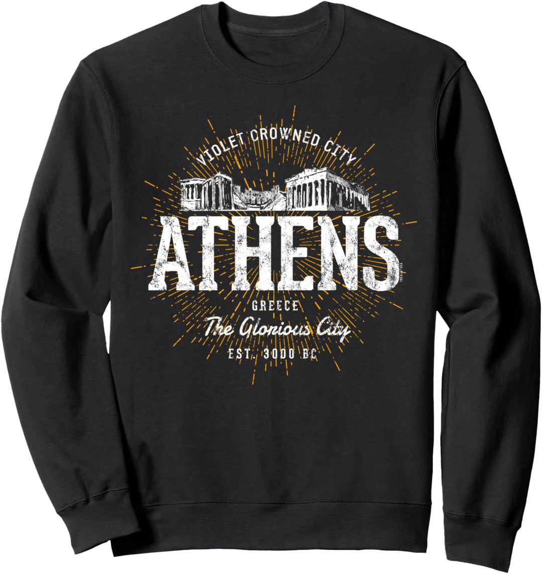 Griechenland Vintage Style Retro Athen Sweatshirt