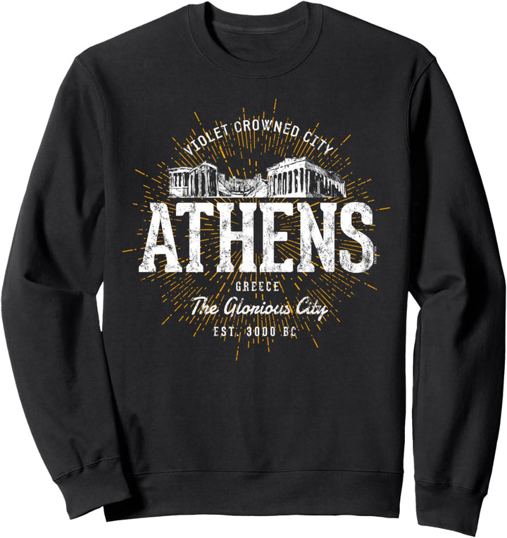 Griechenland Vintage Style Retro Athen Sweatshirt