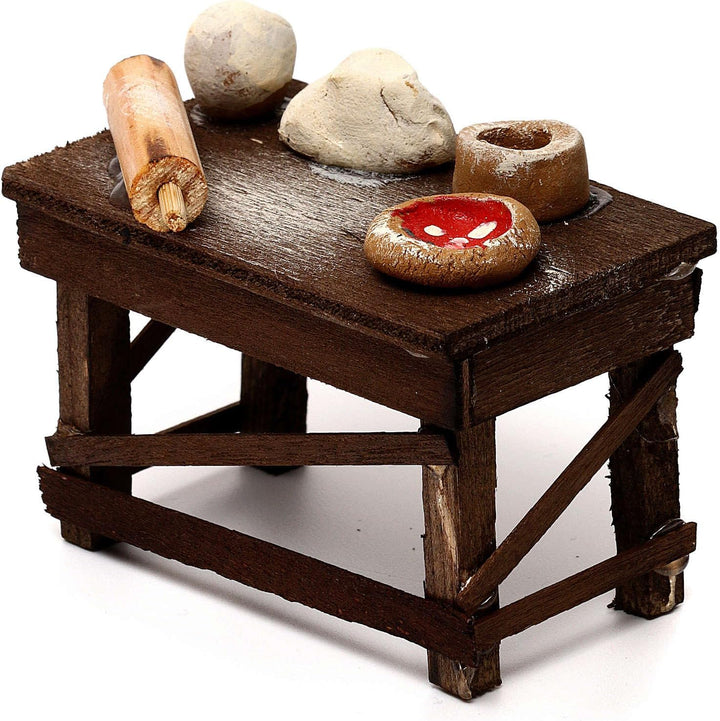 Holyart Tisch Pizza neapolitanische Krippe