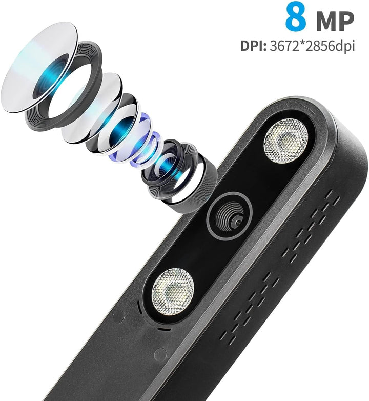 NETUM Dokumentenkamera & Scanner, Buchscanner Capture Grösse A4, 8MP USB Dokumentenkamera mit Autofo