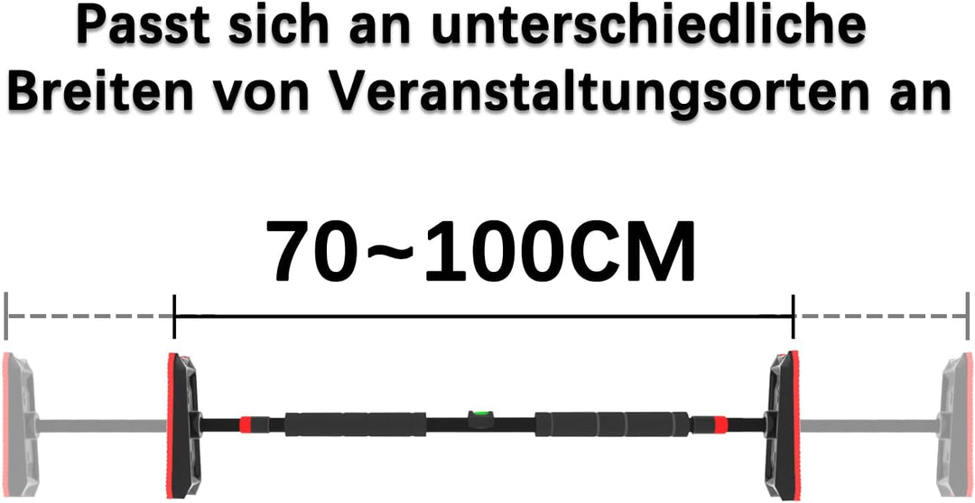 Kapler Klimmzugstange Türrahmen, verstellbare Pull Up Bar, 300kg Tragkraft, inklusive Nivellierinstr