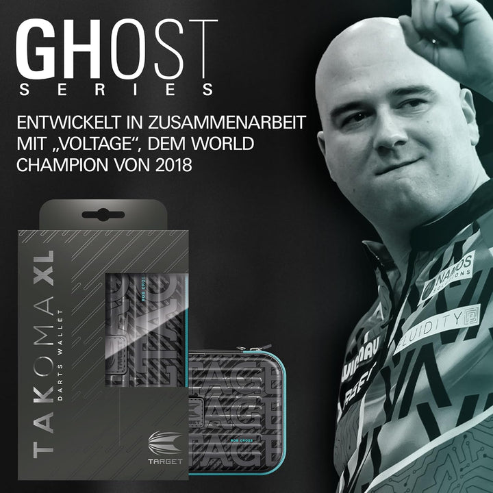 Target Darts Rob Cross Ghost Series XL Takoma Wallet Regular – Dartkoffer schwarz/weiss | Voltage“ D