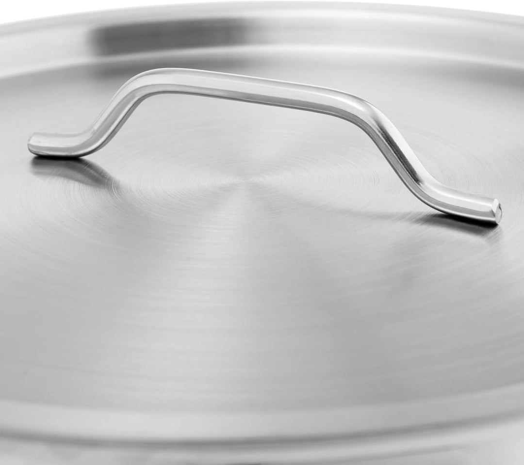 Royal Catering Kochtopf Induktion 23 L Ø 35 cm mit Deckel Edelstahl-Topf Induktionsherd-Topf Indukti