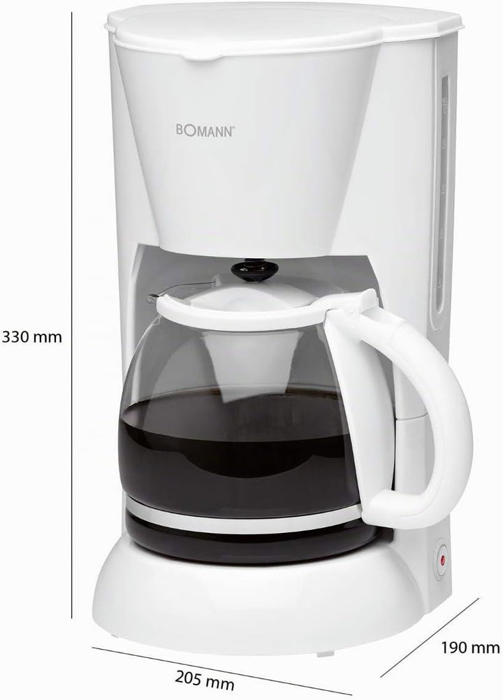 Bomann KA 183 CB Kaffeeautomat für 12-14 Tassen Kaffee, ca. 1,5 Liter Fassungsvermögen, Nachtropfsic