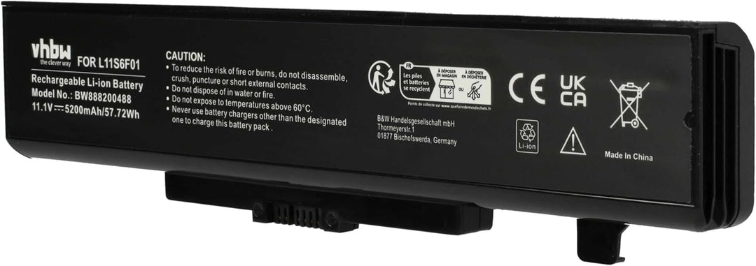 vhbw Akku kompatibel mit Lenovo Thinkpad Edge E530, E430, E435, E445, E430c, E431, E530c, E531 Noteb