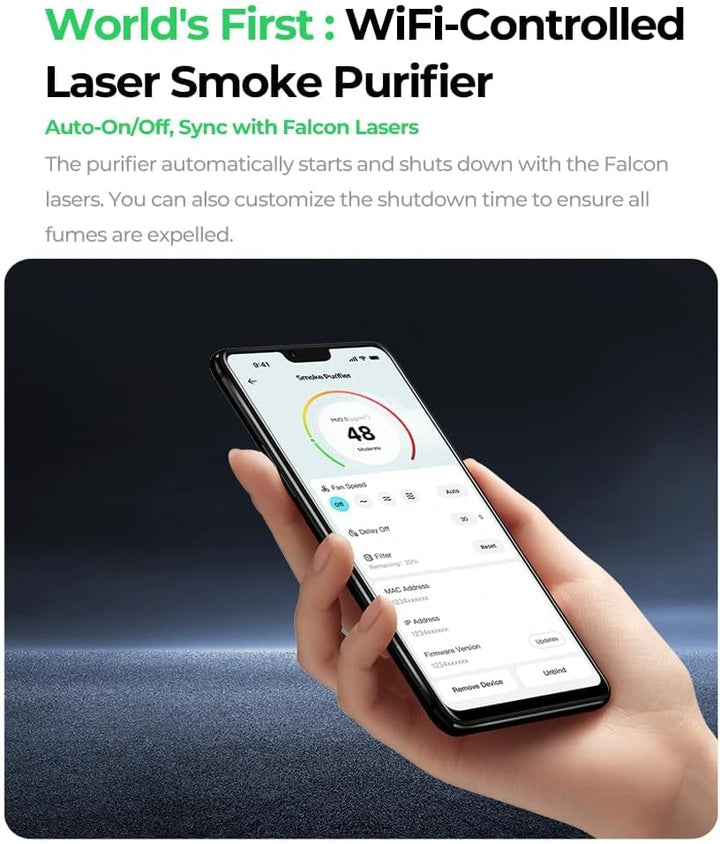 Creality Falcon AP1 Rauchreiniger für Falcon A1/Falcon A1 Pro, Smarter Luftreiniger für Lasergravur
