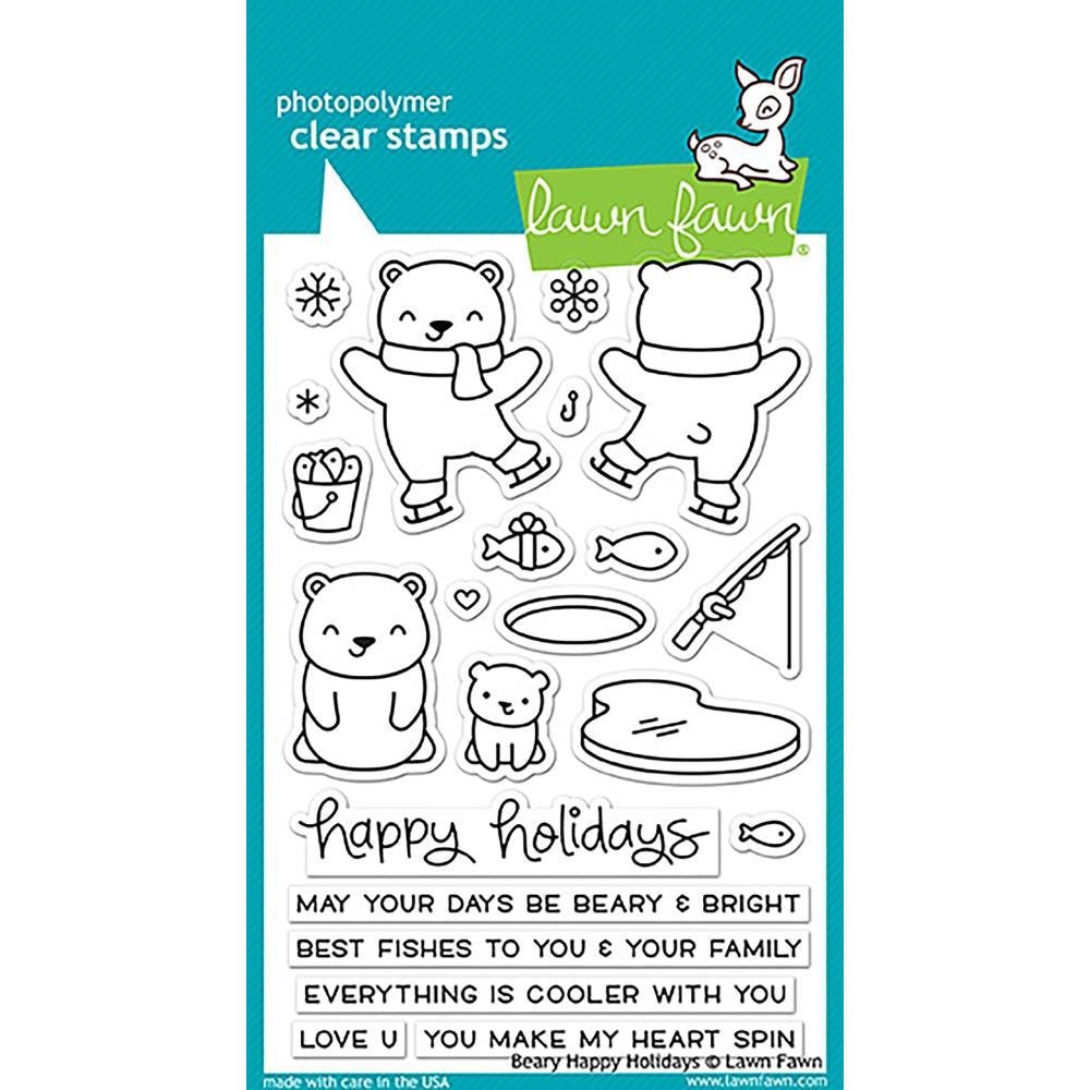 Lawn Fawn Beary Happy Holidays