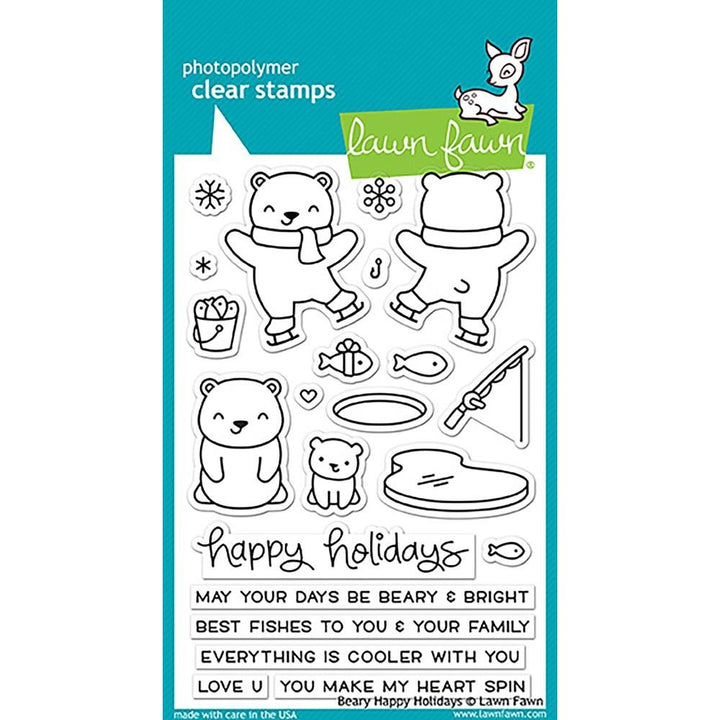 Lawn Fawn Beary Happy Holidays
