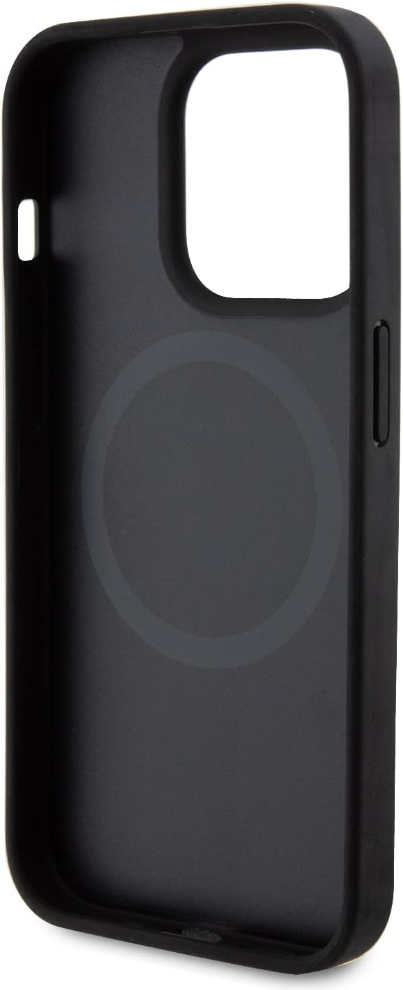 Ferrari FEHMP15LPTEK Hülle für iPhone 15 Pro 6.1" Schwarz hardcase Carbon Metal Logo