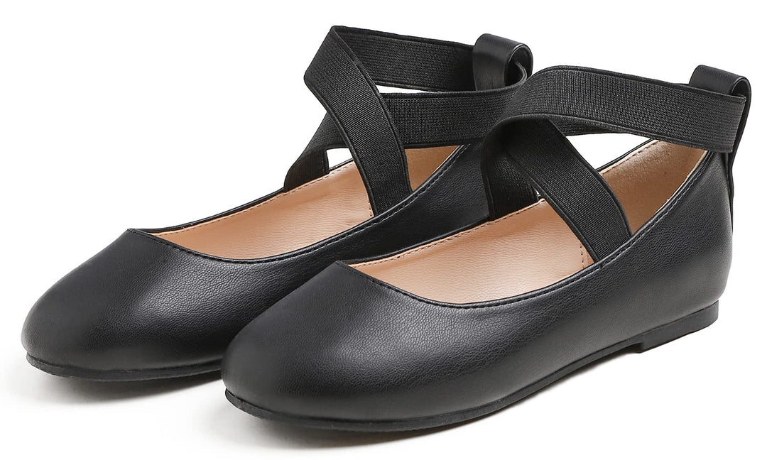 Feversole Girls Cute Belt Dress, Mädchen süsses Kleid Mary Jane Schuhe weiche Party Urlaub Ballerina